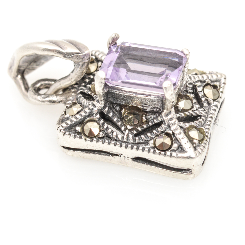 Sterling Silver And Natural Amber Set