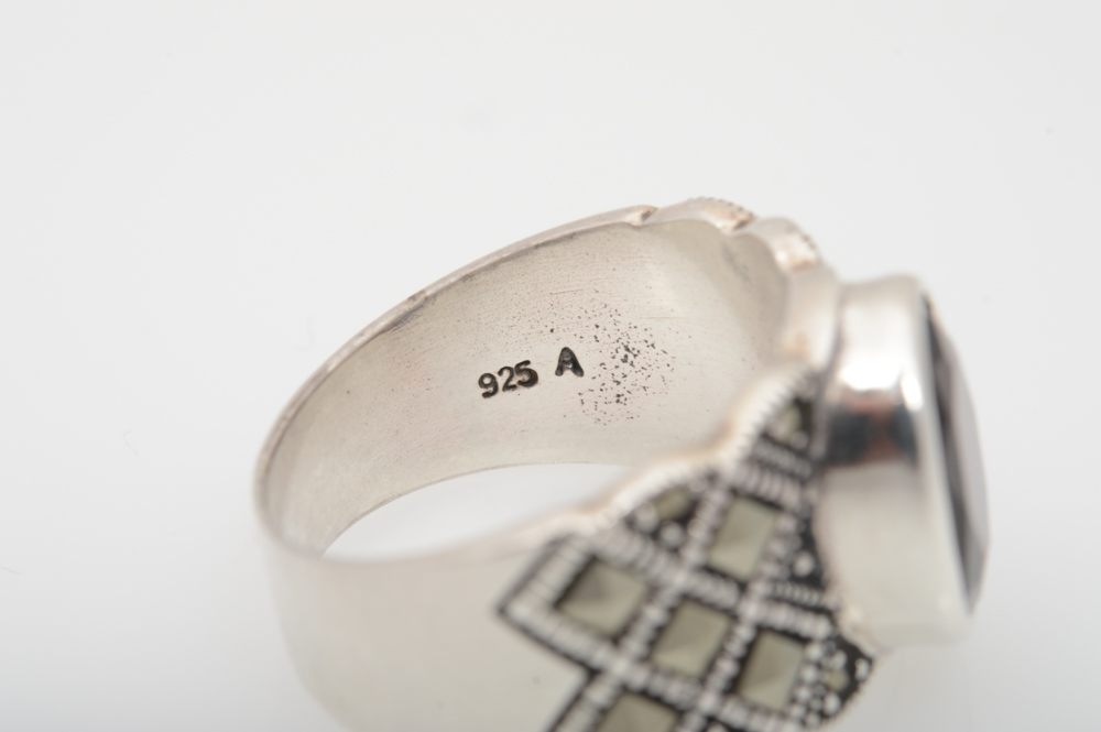 Sterling Silver And Natural Amber Set