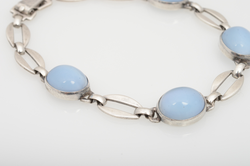 Sterling Silver Synthetic Gemstone Set