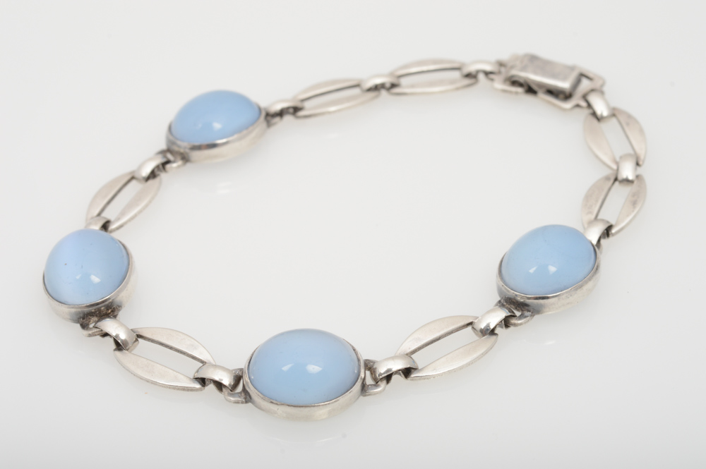 Sterling Silver Synthetic Gemstone Set