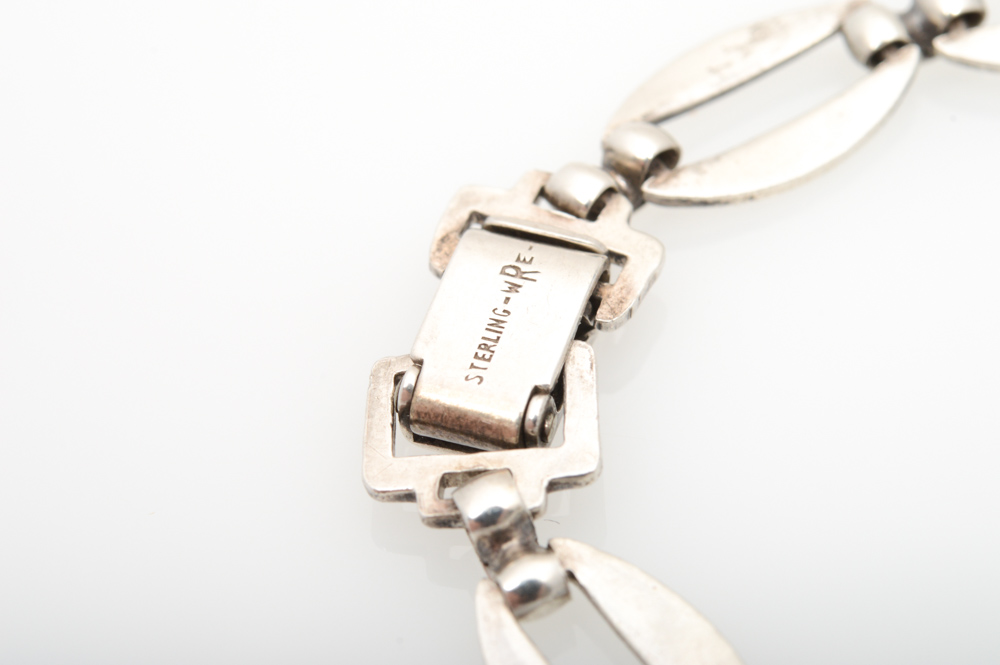 Sterling Silver Synthetic Gemstone Set