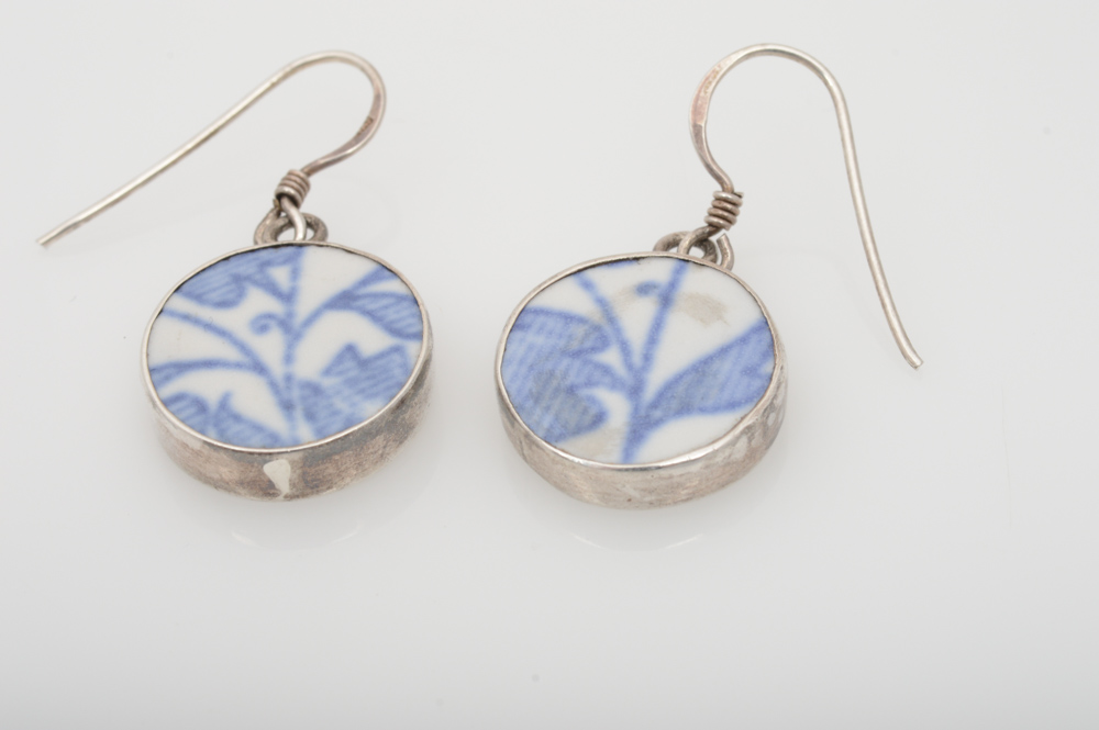 Sterling Silver Synthetic Gemstone Set