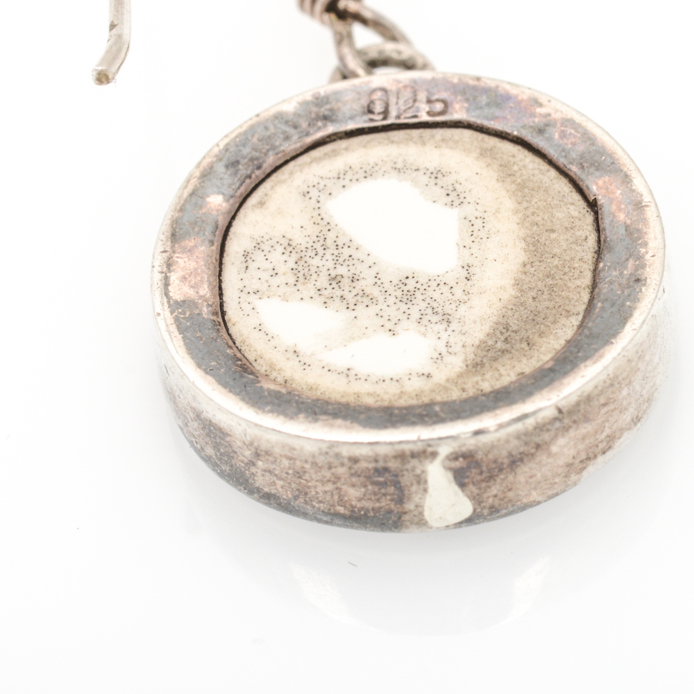 Sterling Silver Synthetic Gemstone Set