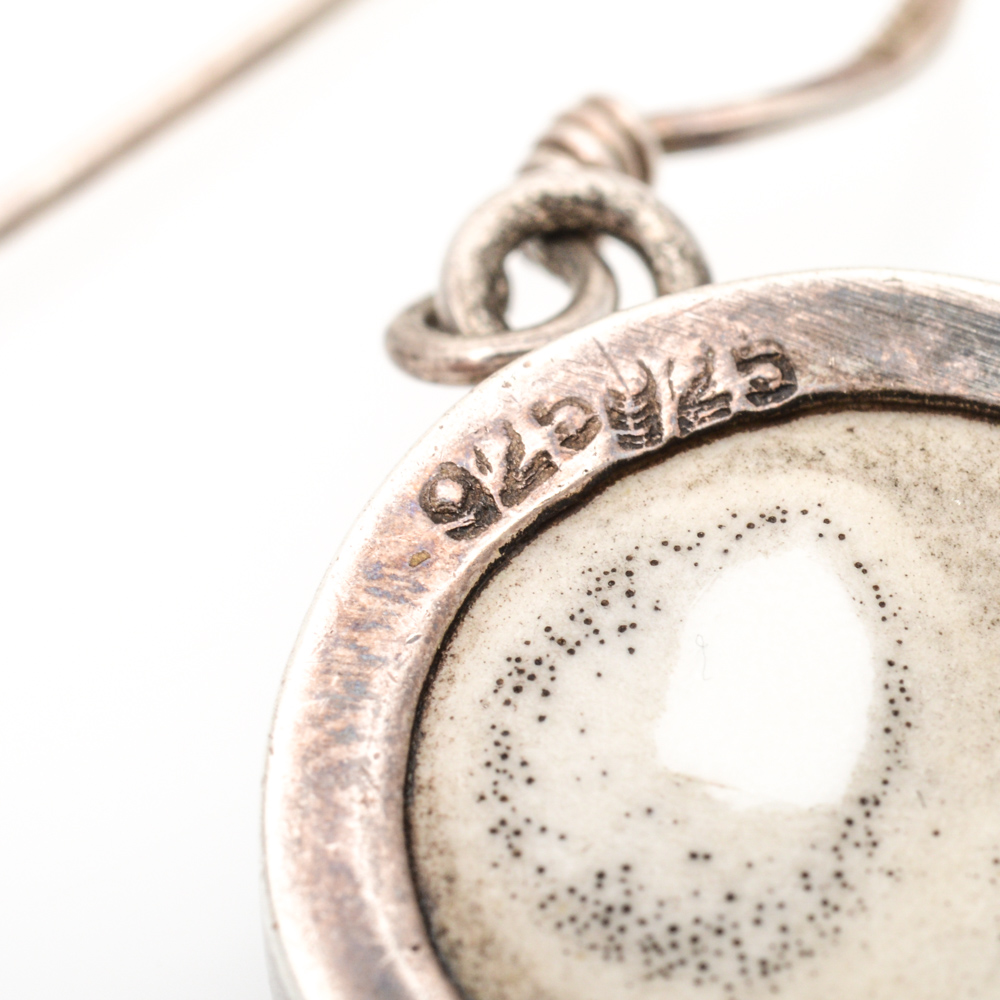 Sterling Silver Synthetic Gemstone Set