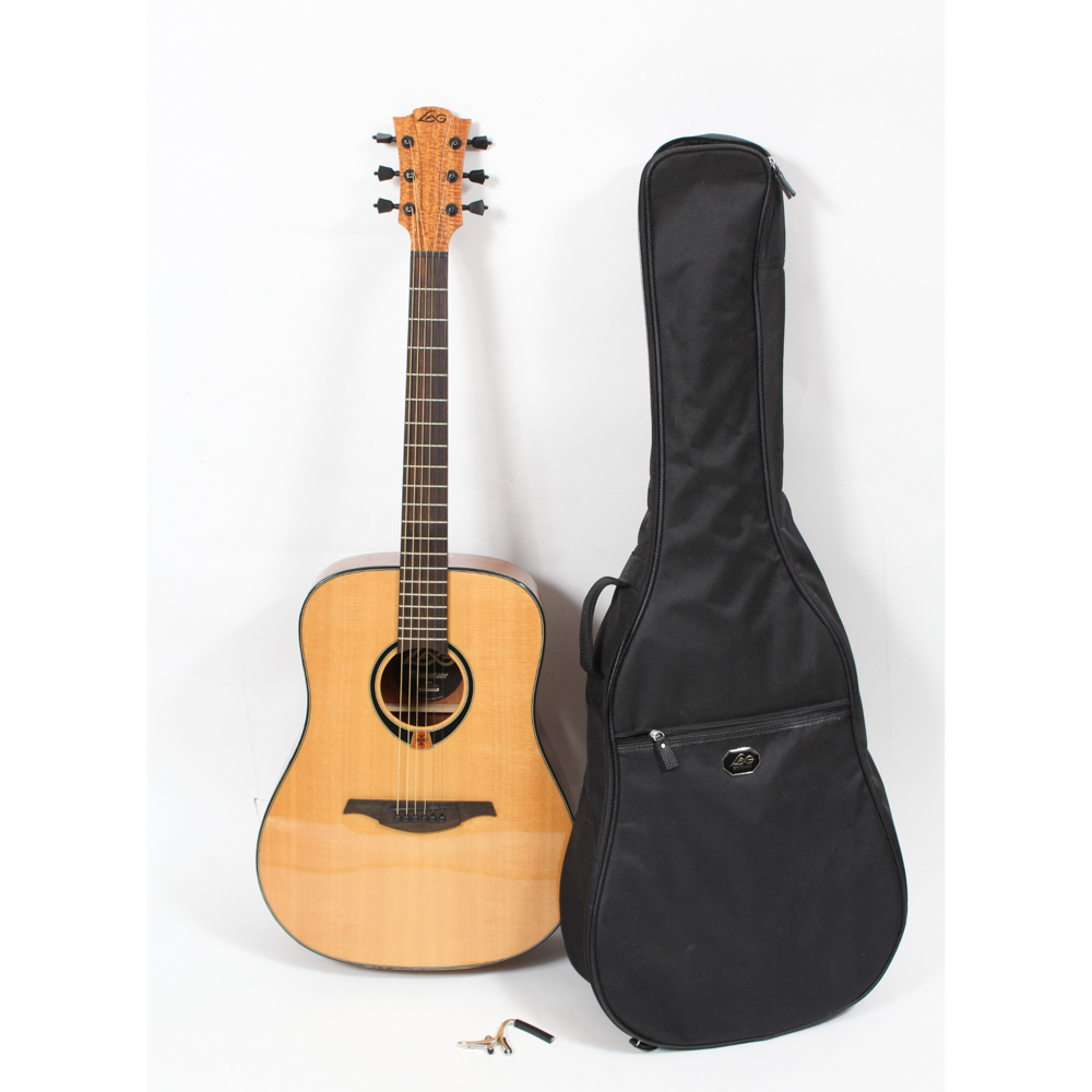 Lag Guitars Tramontane Dreadnought Style Acoustic Guitar and Case