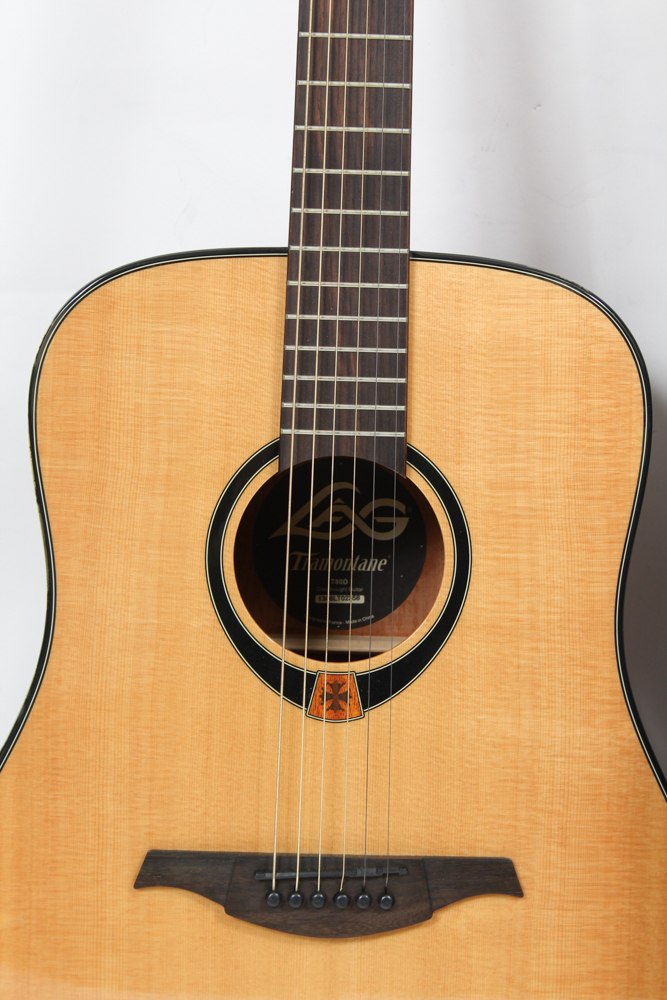 Lag Guitars Tramontane Dreadnought Style Acoustic Guitar and Case