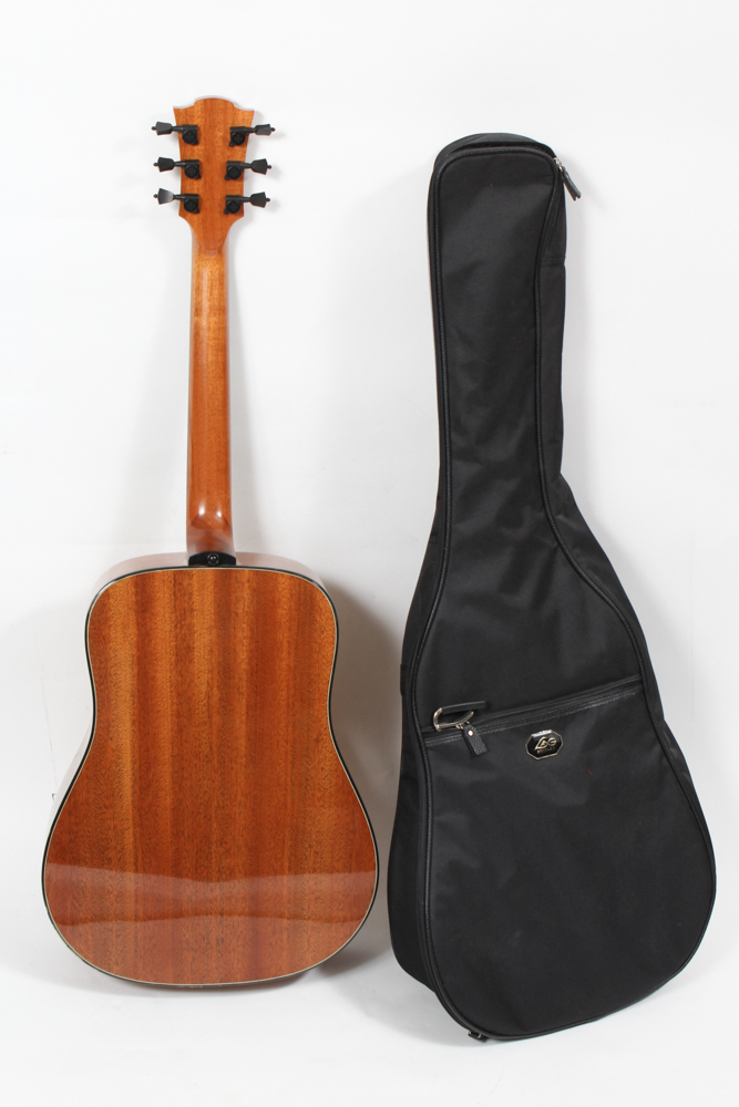 Lag Guitars Tramontane Dreadnought Style Acoustic Guitar and Case