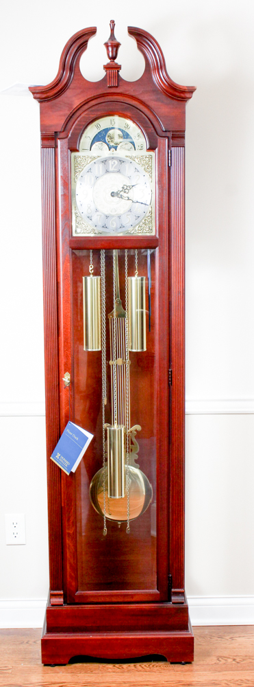 Howard Miller "Courtland" Cherry Floor Clock