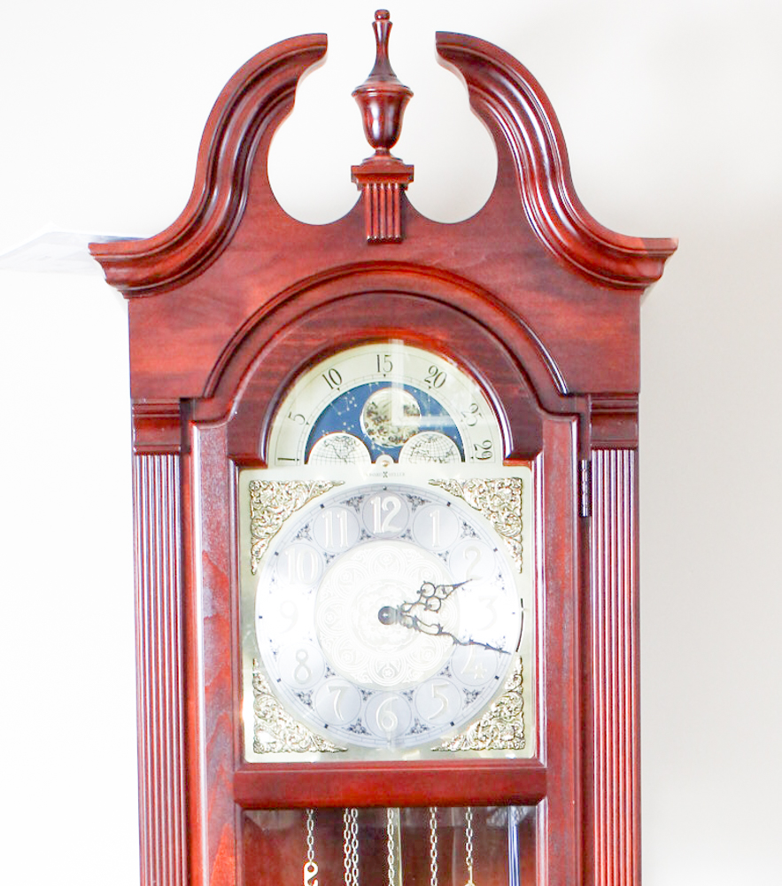 Howard Miller "Courtland" Cherry Floor Clock