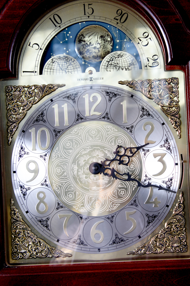 Howard Miller "Courtland" Cherry Floor Clock