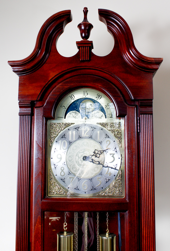 Howard Miller "Courtland" Cherry Floor Clock