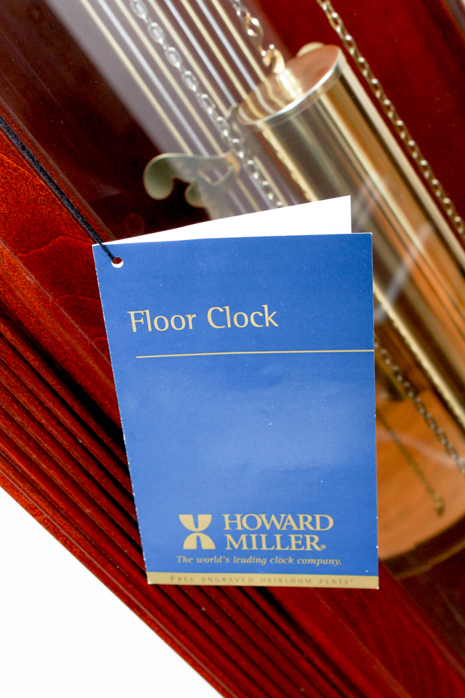 Howard Miller "Courtland" Cherry Floor Clock