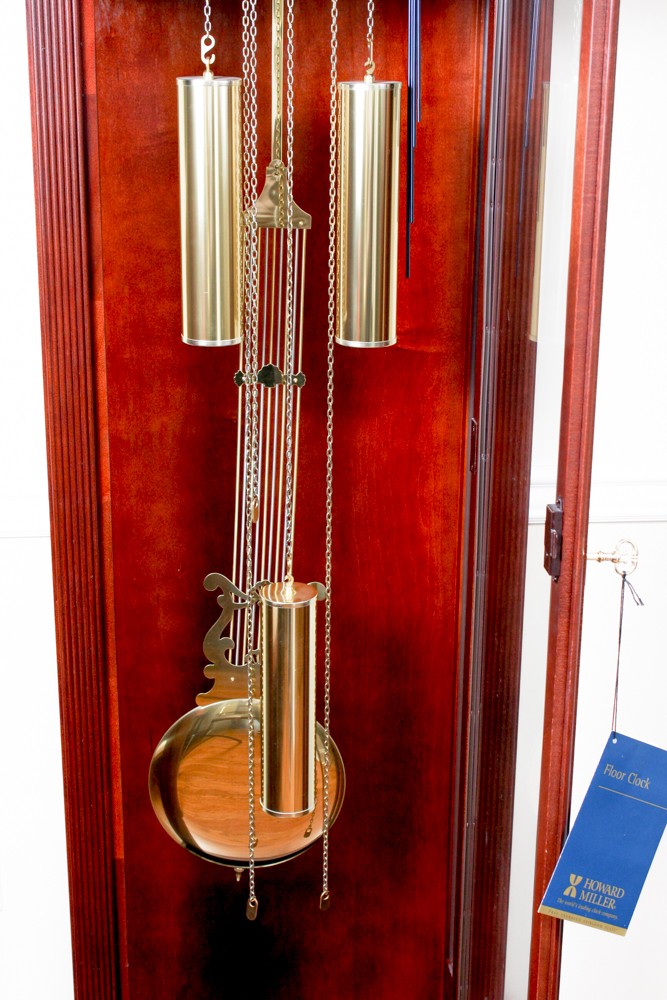 Howard Miller "Courtland" Cherry Floor Clock