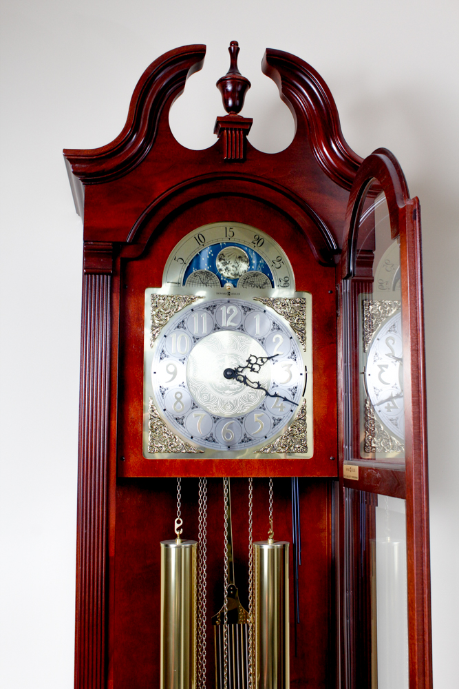 Howard Miller "Courtland" Cherry Floor Clock