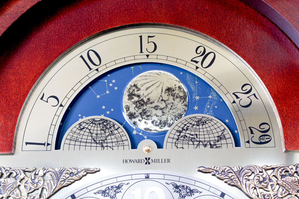 Howard Miller "Courtland" Cherry Floor Clock