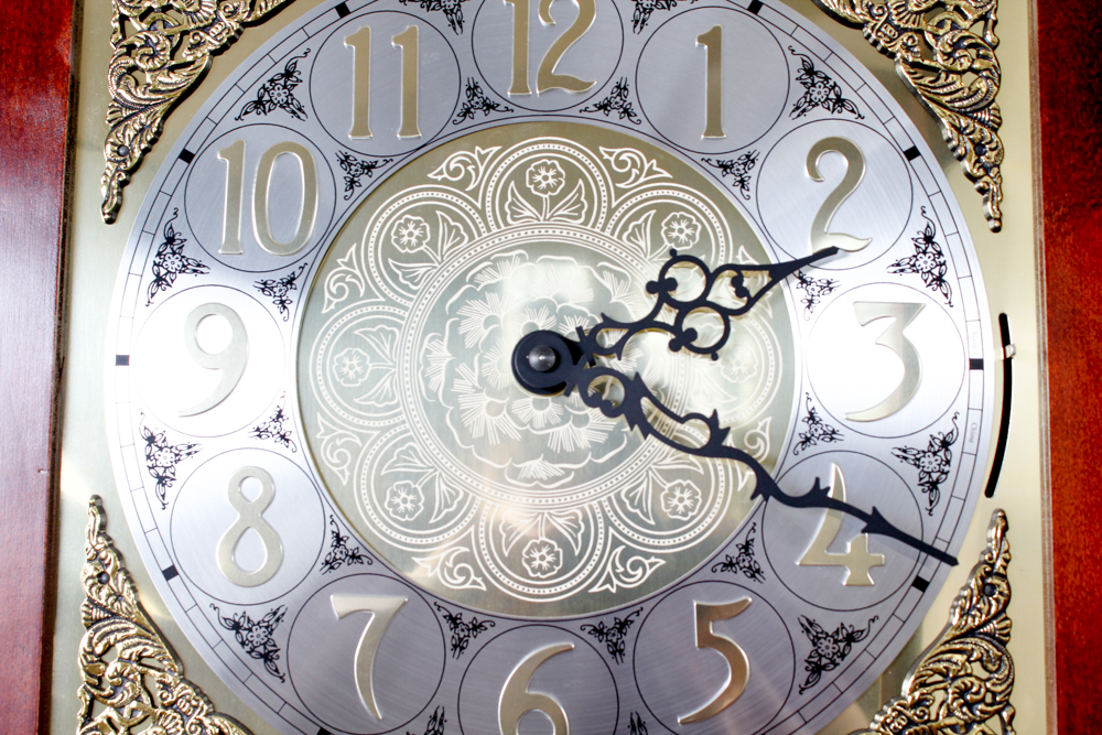 Howard Miller "Courtland" Cherry Floor Clock