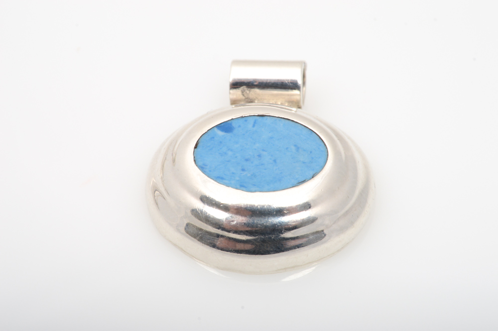 Sterling Silver Synthetic Turquoise Jewelry