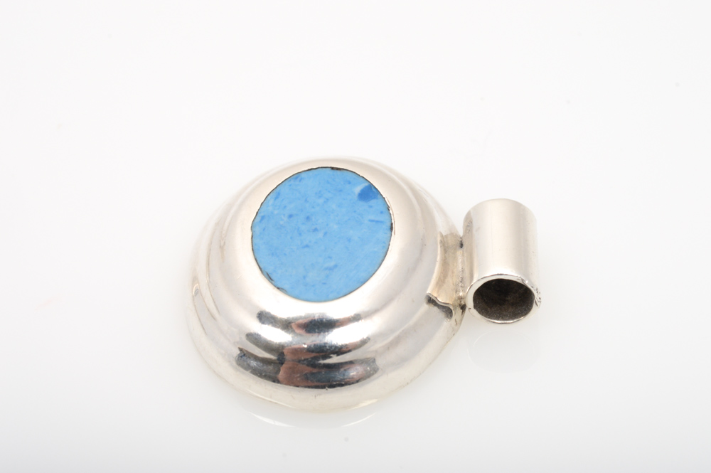 Sterling Silver Synthetic Turquoise Jewelry