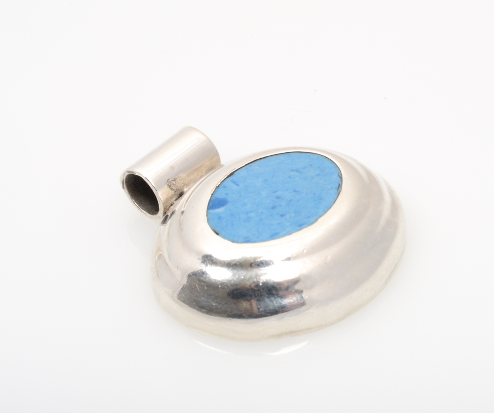 Sterling Silver Synthetic Turquoise Jewelry