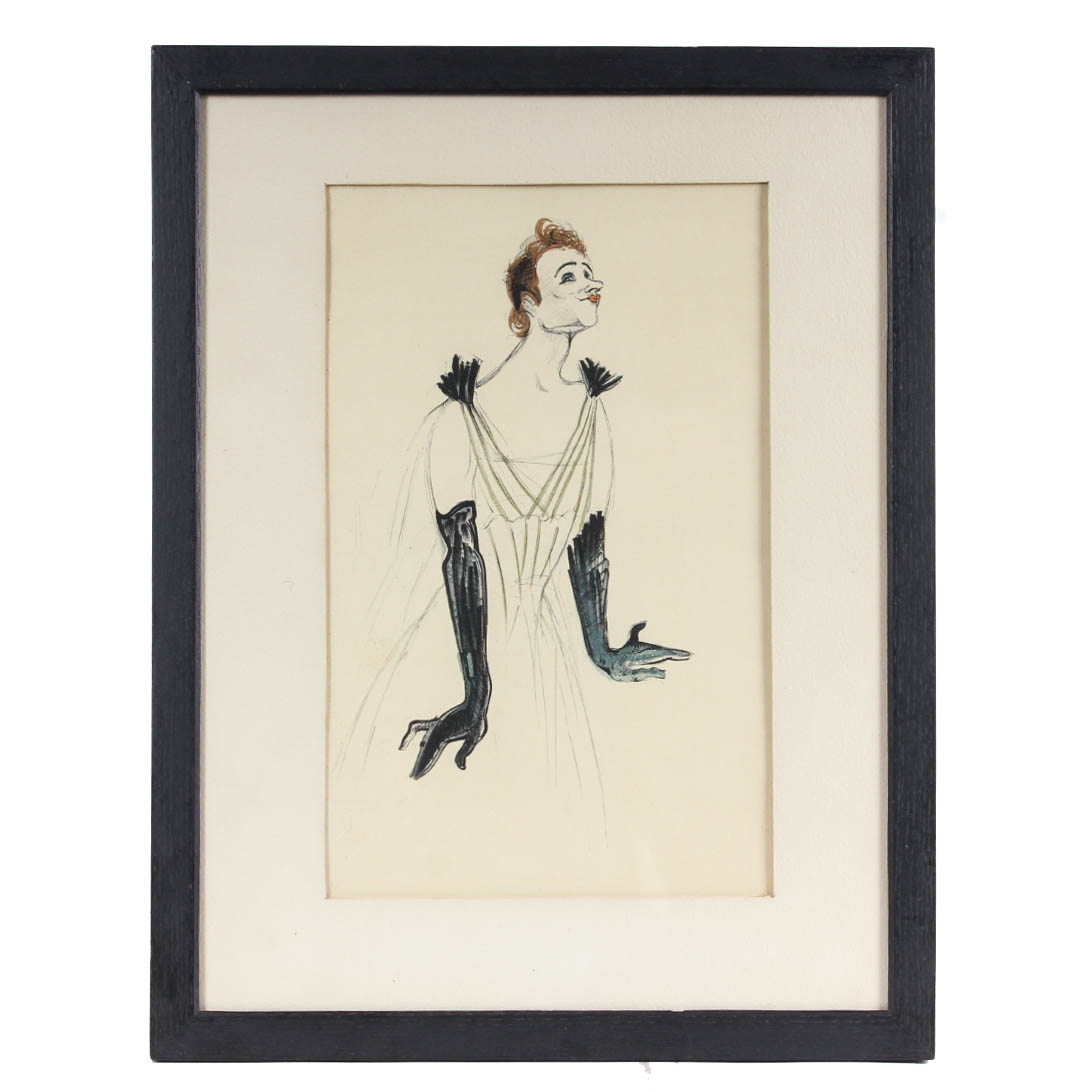 After Henri de Toulouse Lautrec "Taking a Curtain Call" Lithograph