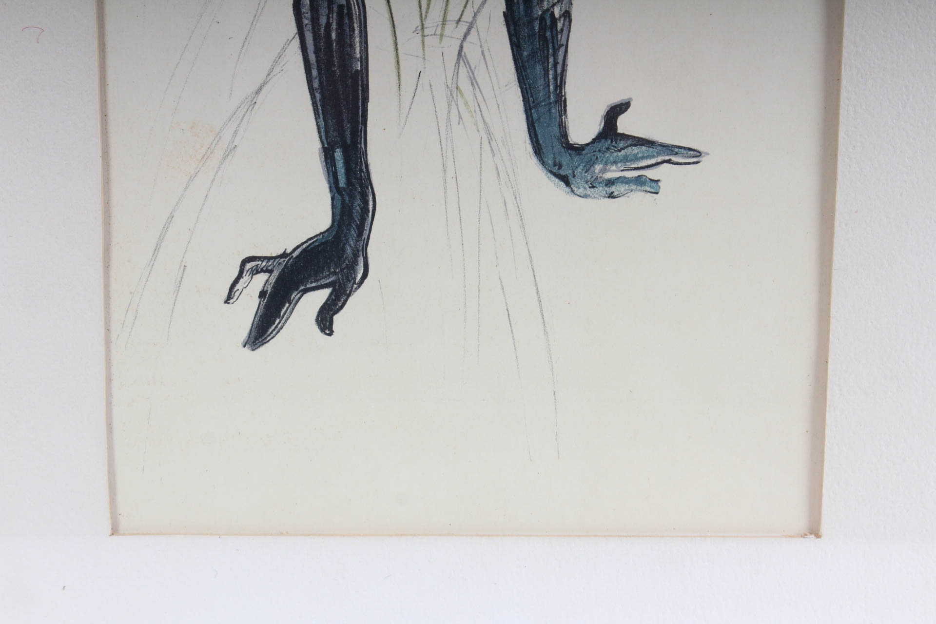 After Henri de Toulouse Lautrec "Taking a Curtain Call" Lithograph