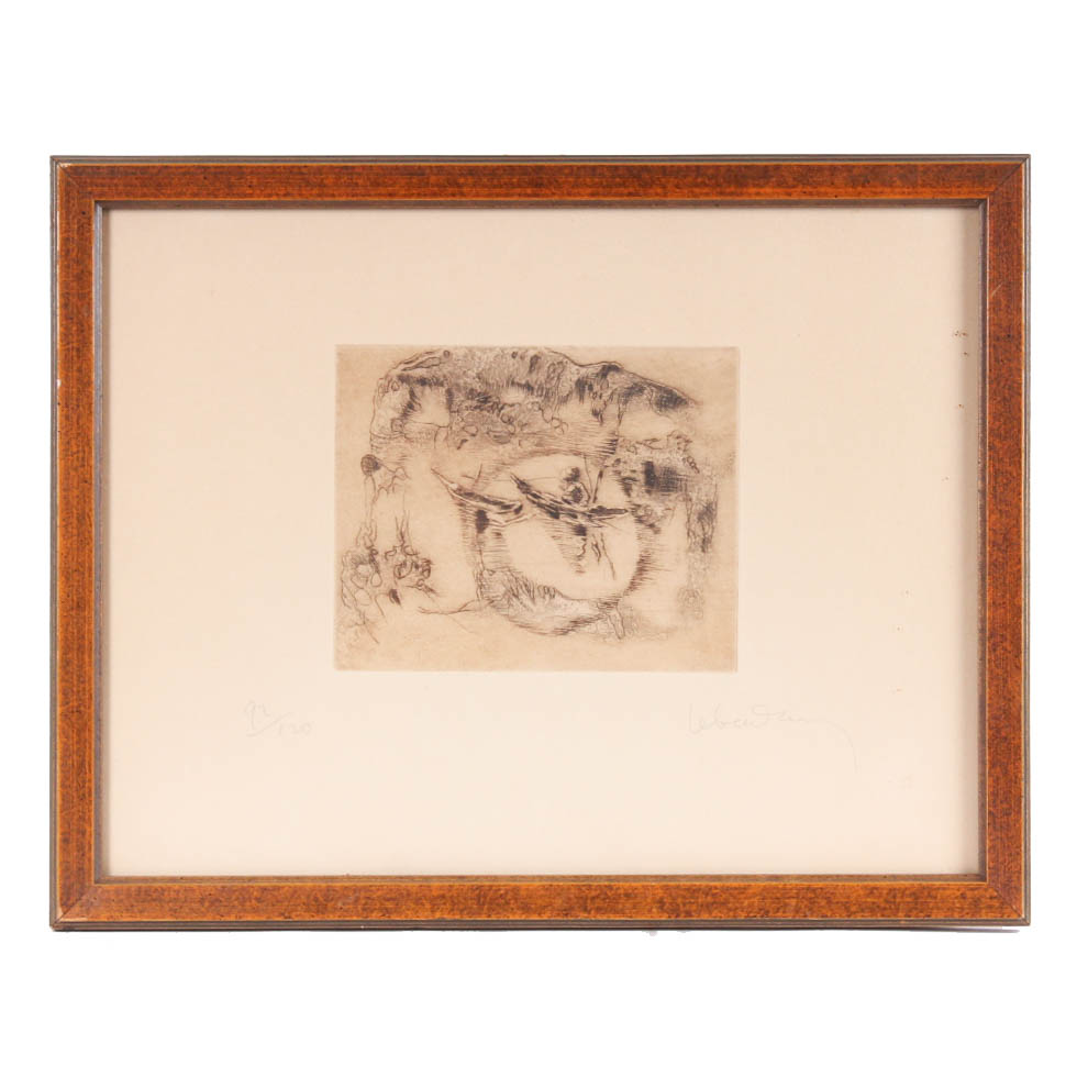 Hoi Lebadang Limited Edition Etching "Barques"