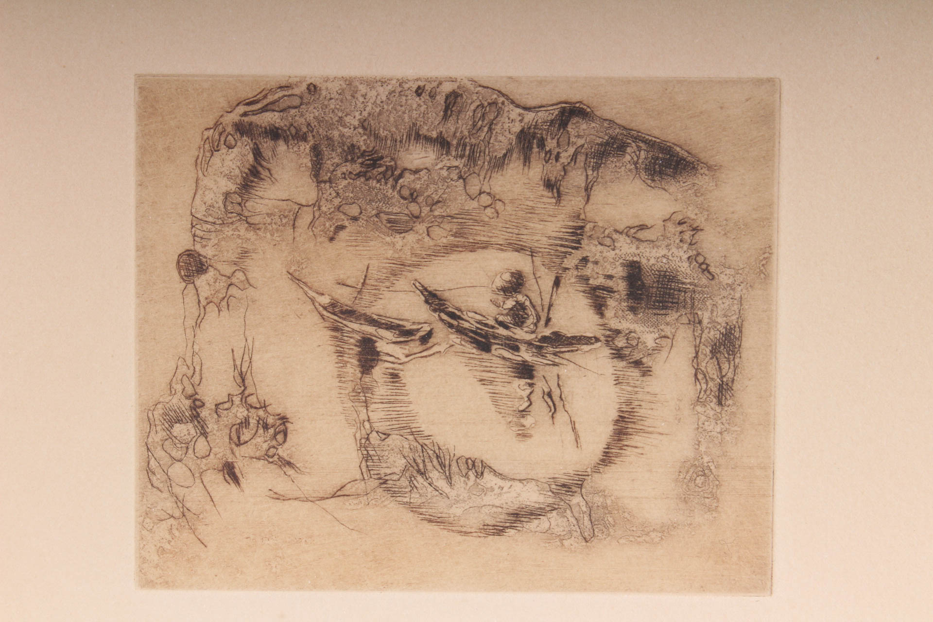 Hoi Lebadang Limited Edition Etching "Barques"