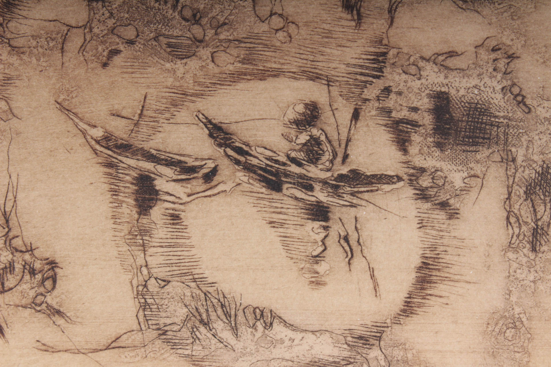 Hoi Lebadang Limited Edition Etching "Barques"