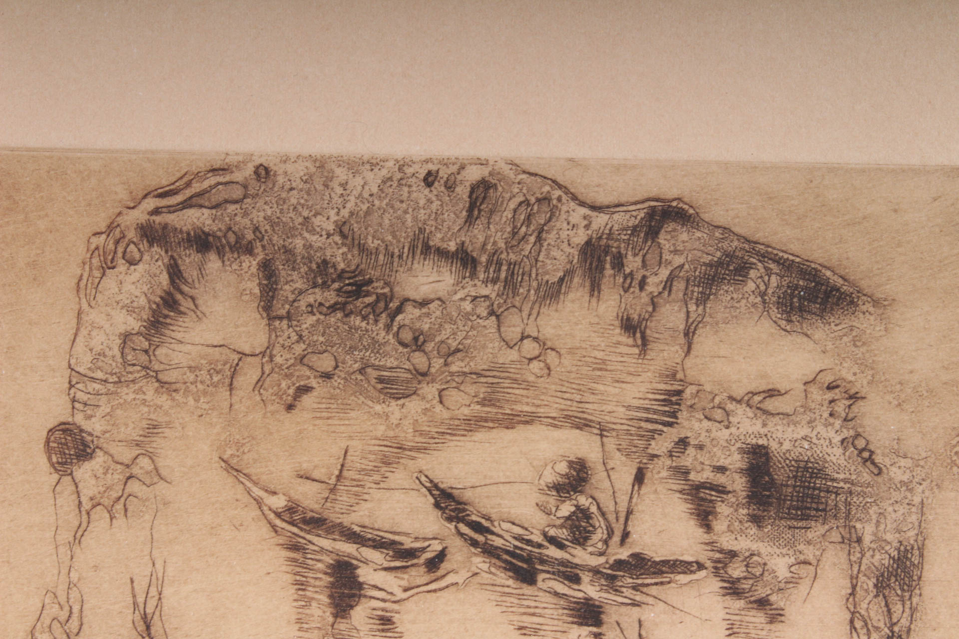 Hoi Lebadang Limited Edition Etching "Barques"