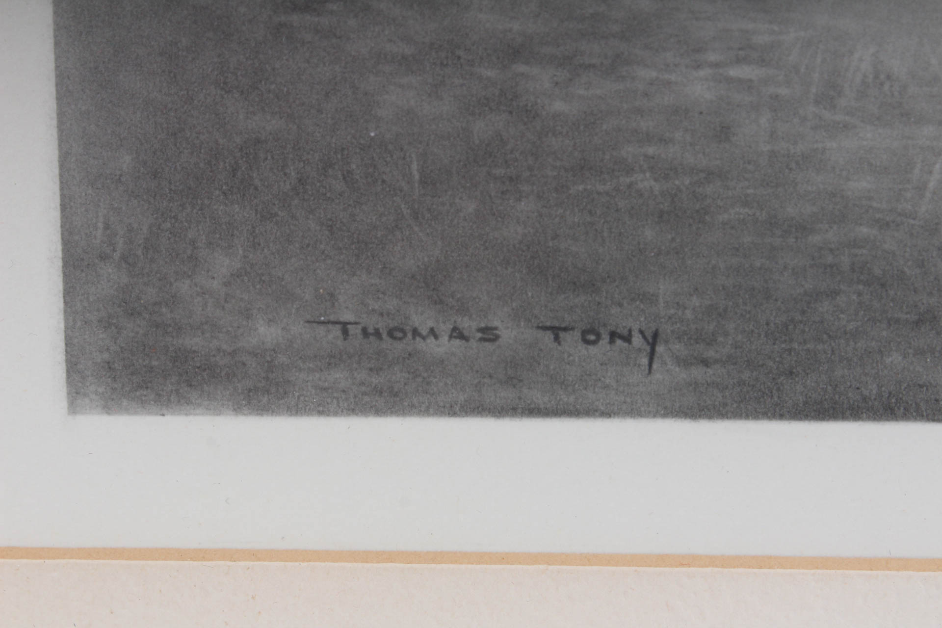 Thomas Tony Pencil Drawing "The Clam Diggers"