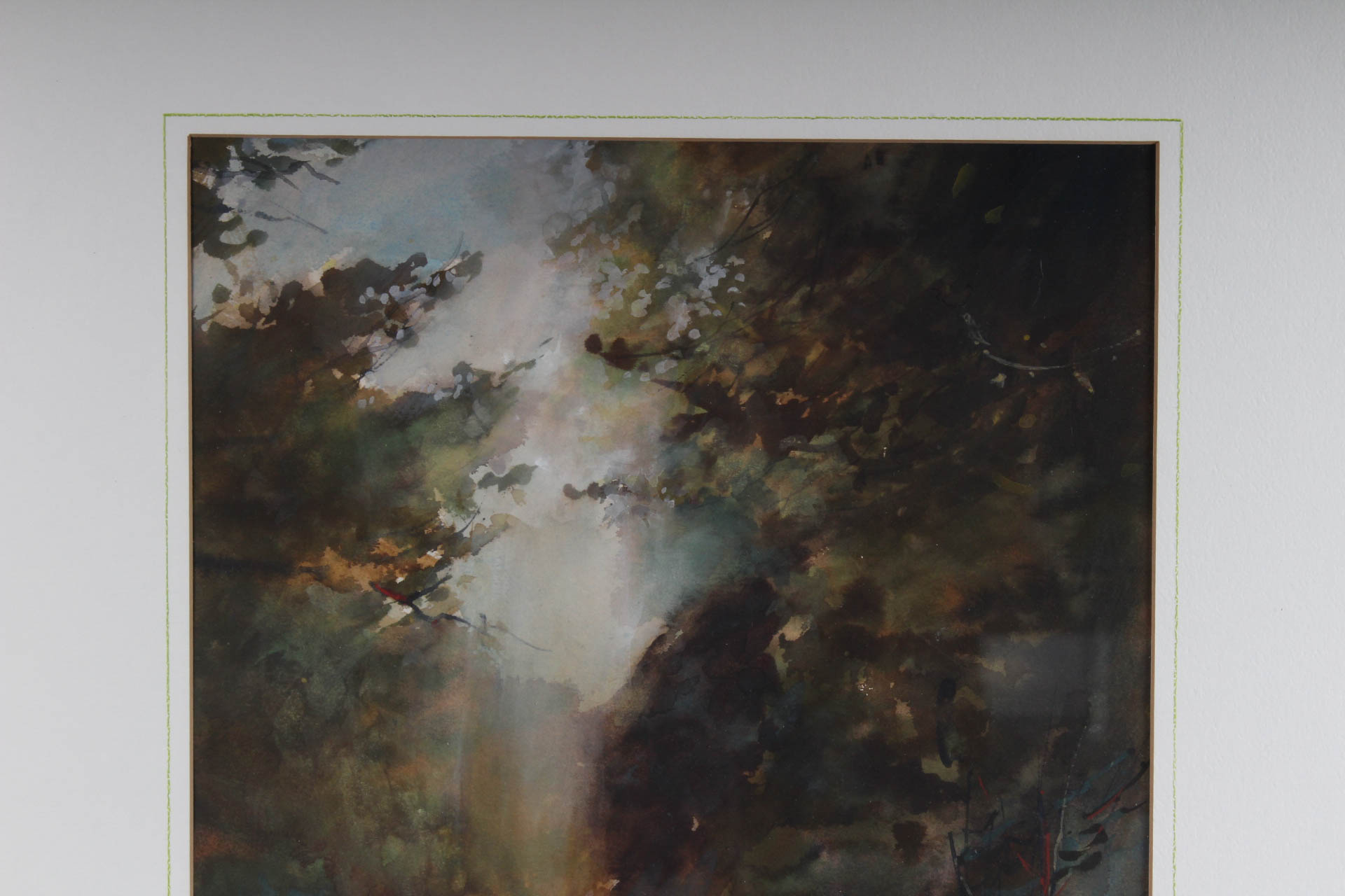 Byron Kohn "Genesis" Watercolor Landscape