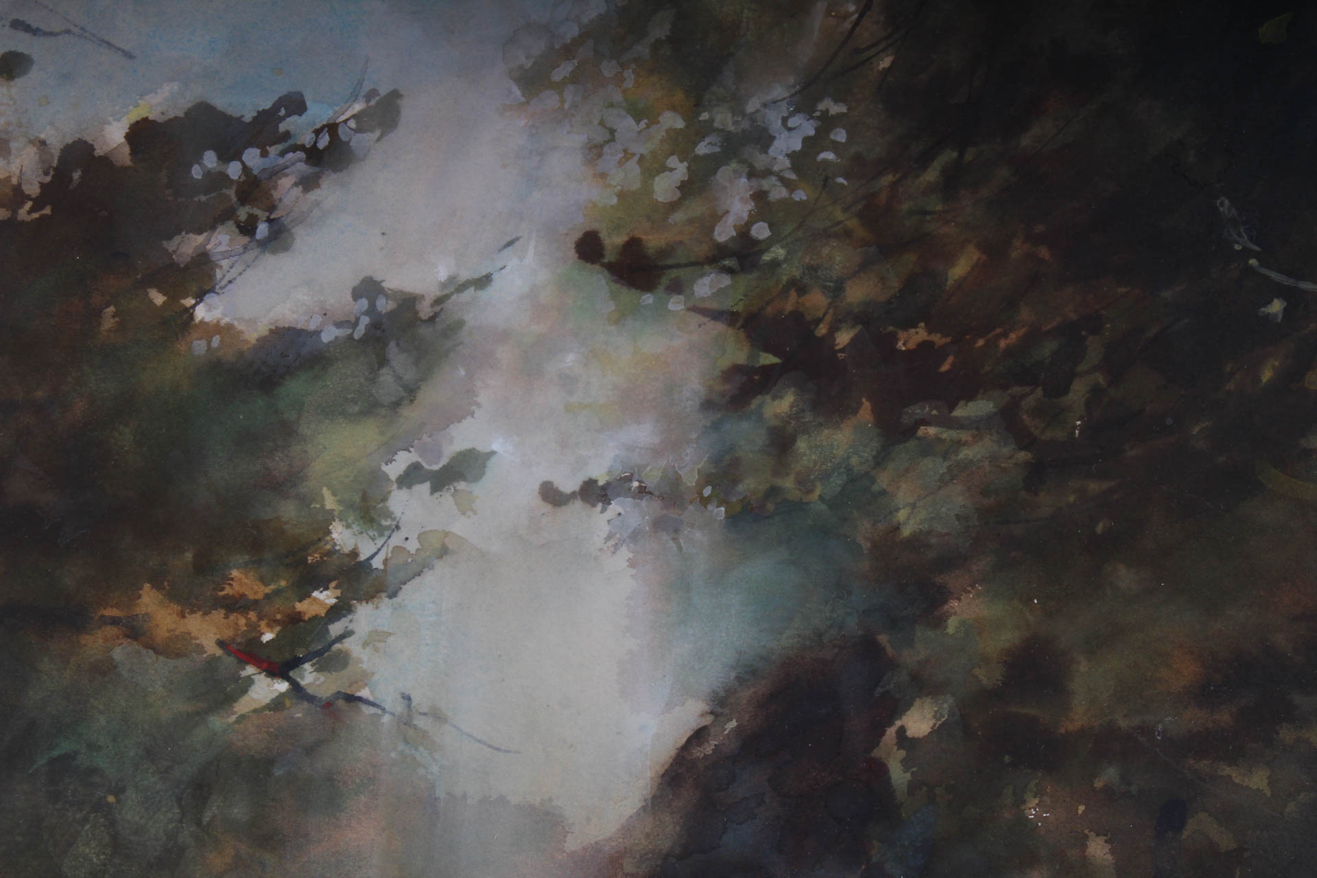 Byron Kohn "Genesis" Watercolor Landscape