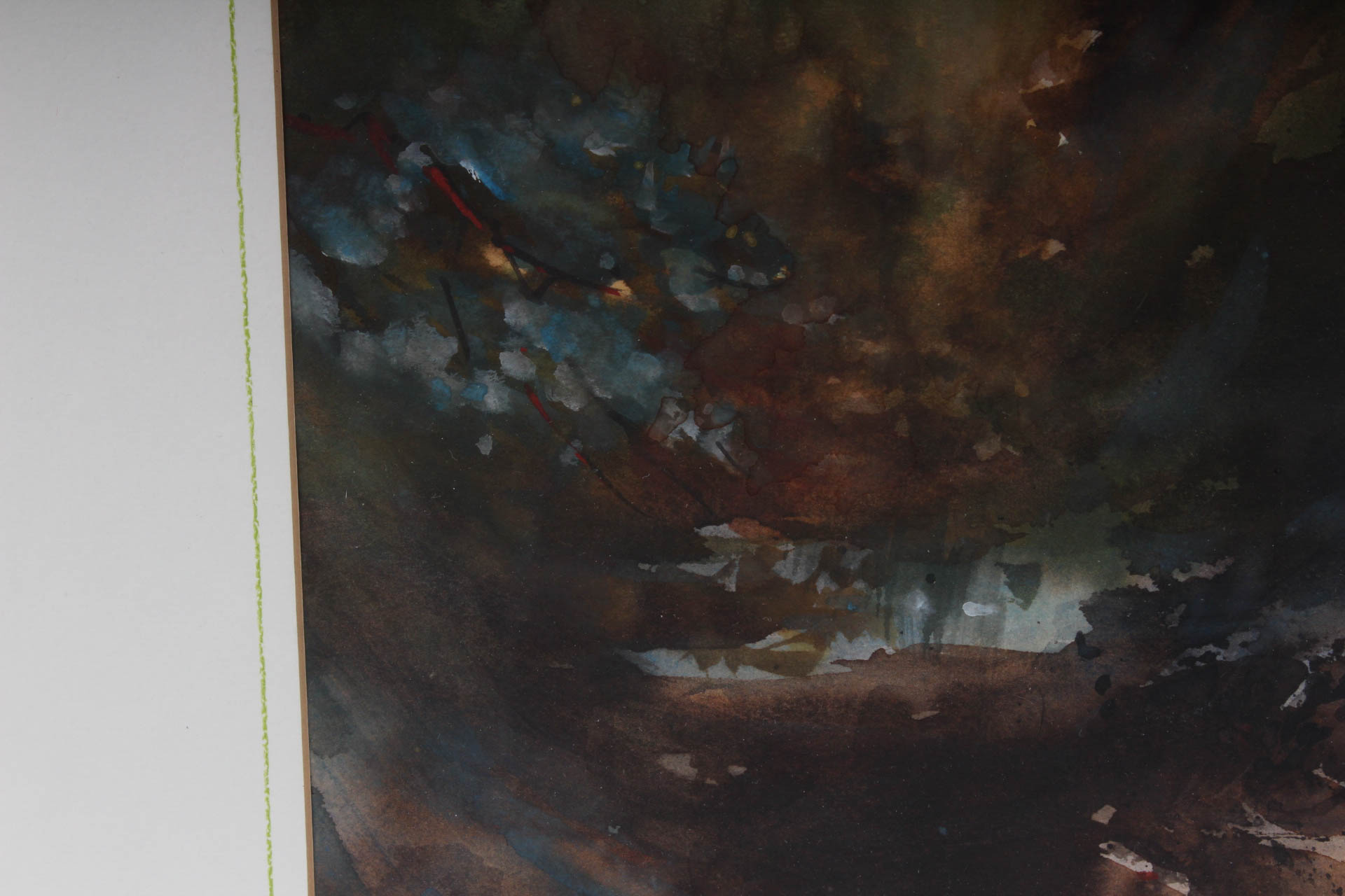 Byron Kohn "Genesis" Watercolor Landscape