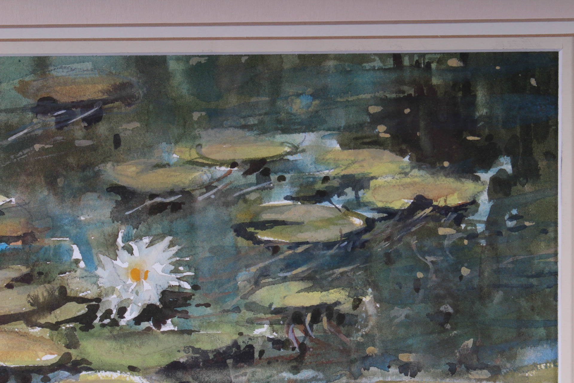 Byron Kohn Water Lilies Watercolor