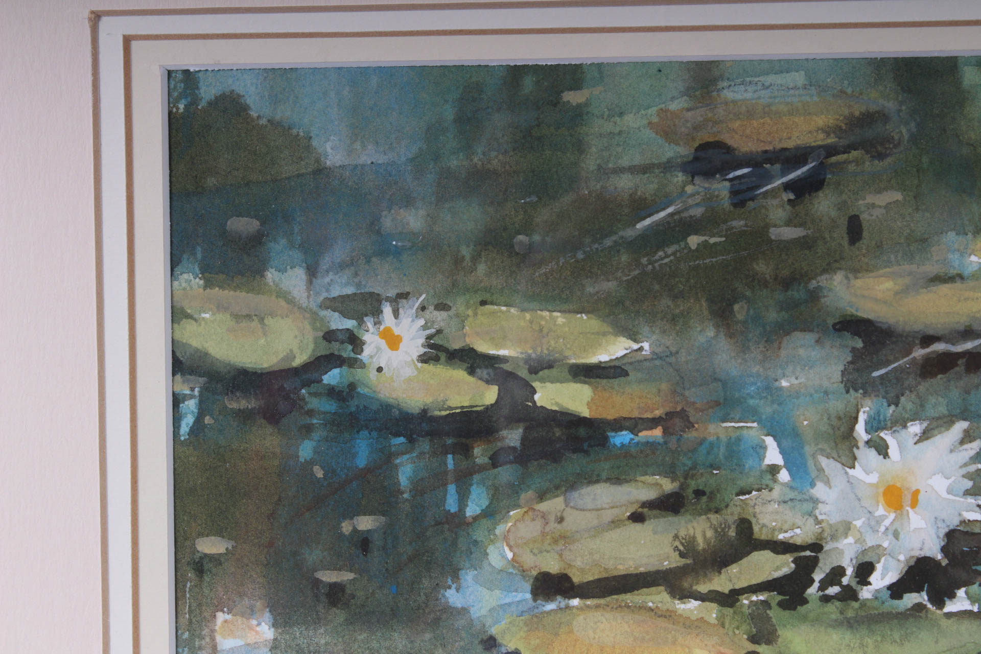 Byron Kohn Water Lilies Watercolor