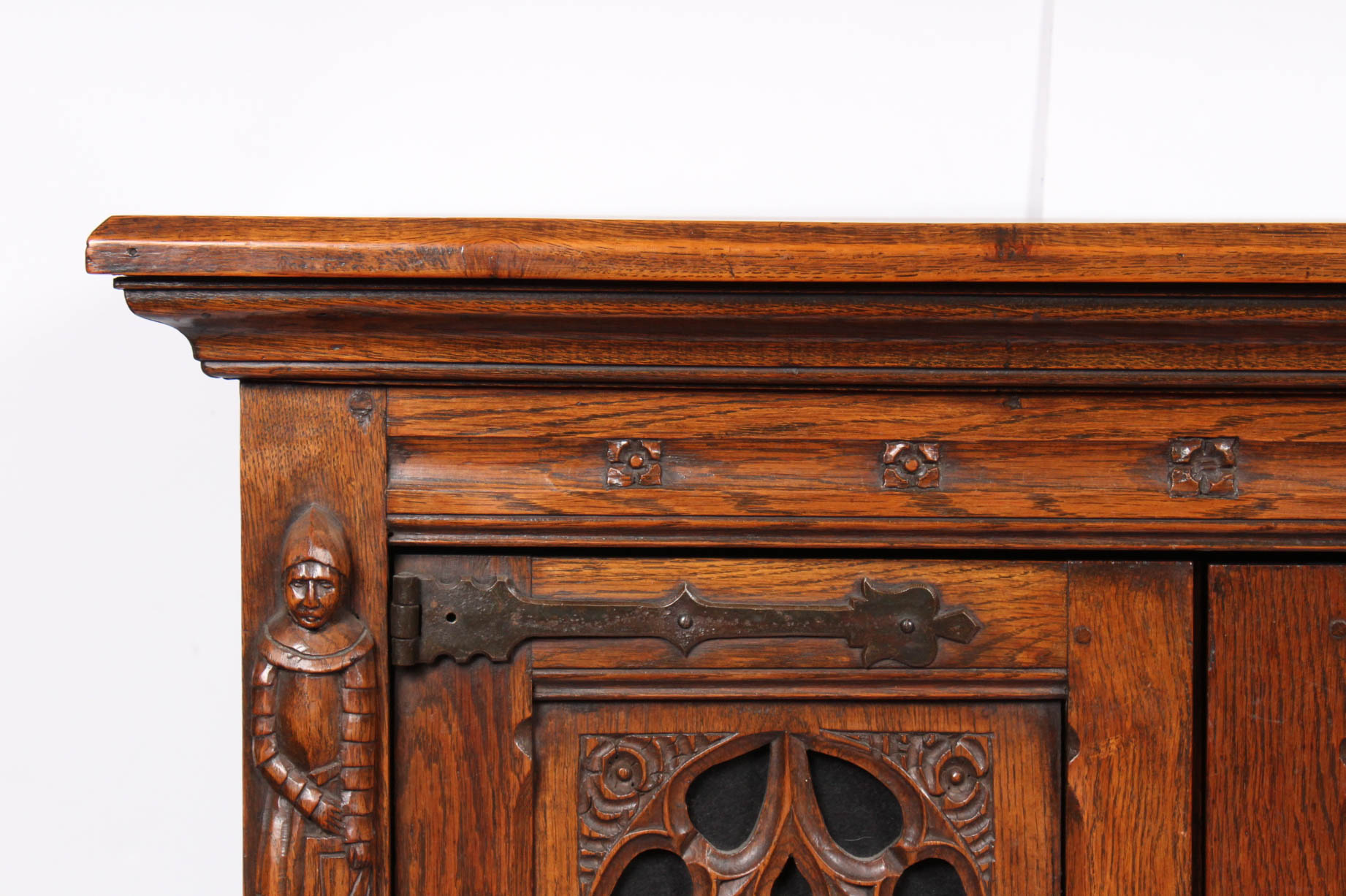 Antique Belgian Oak Cabinet