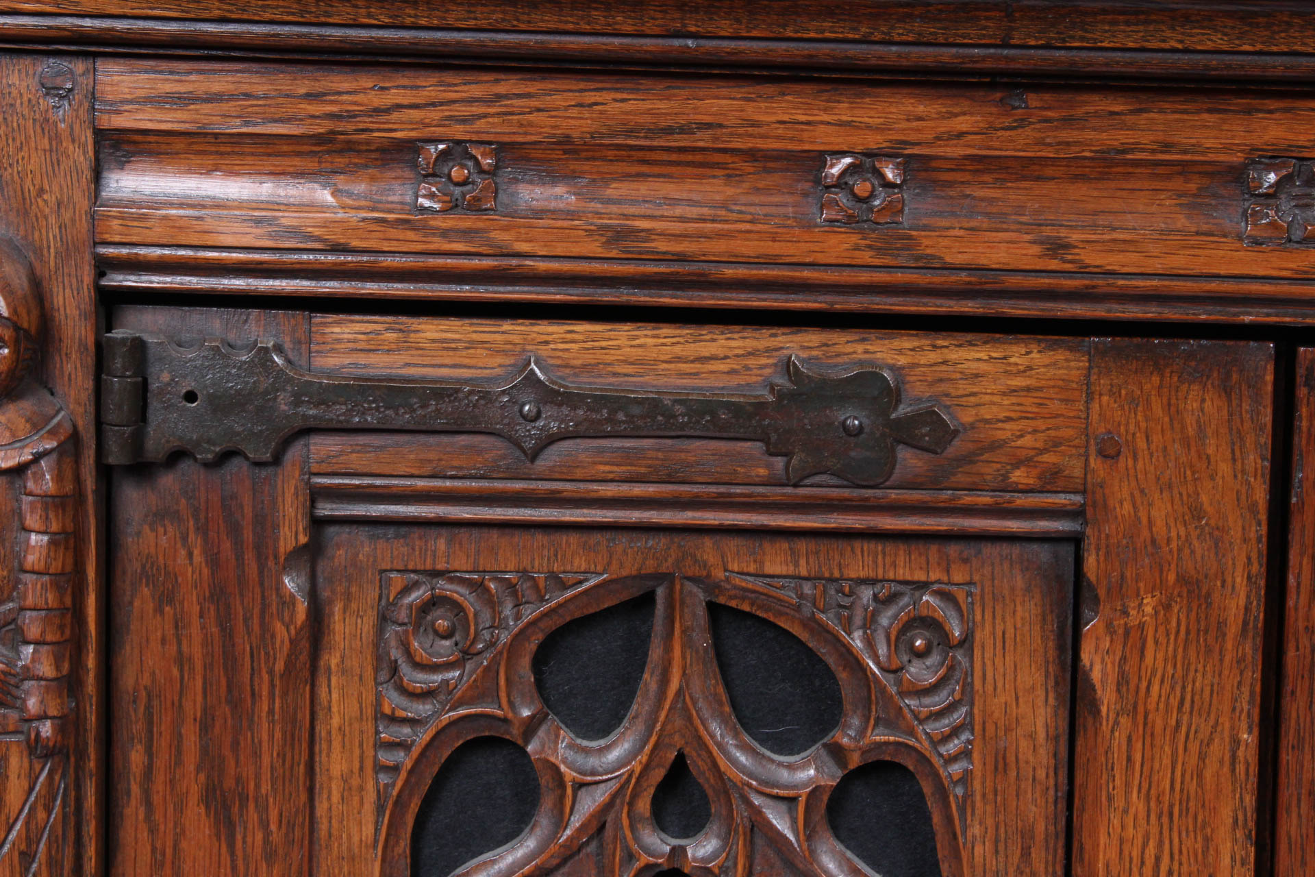 Antique Belgian Oak Cabinet