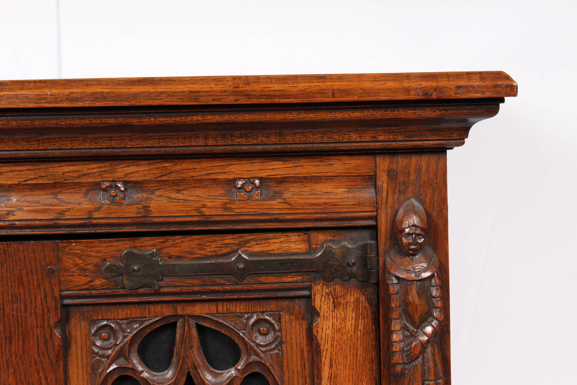 Antique Belgian Oak Cabinet