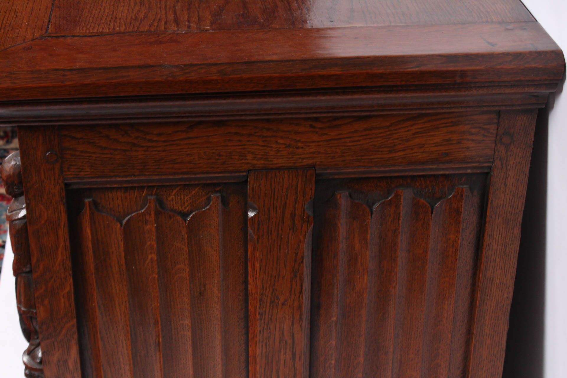 Antique Belgian Oak Cabinet