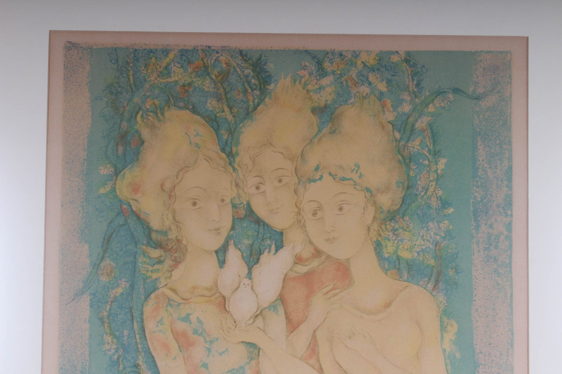Sakti Burman Limited Edition Lithograph "The Three Graces"