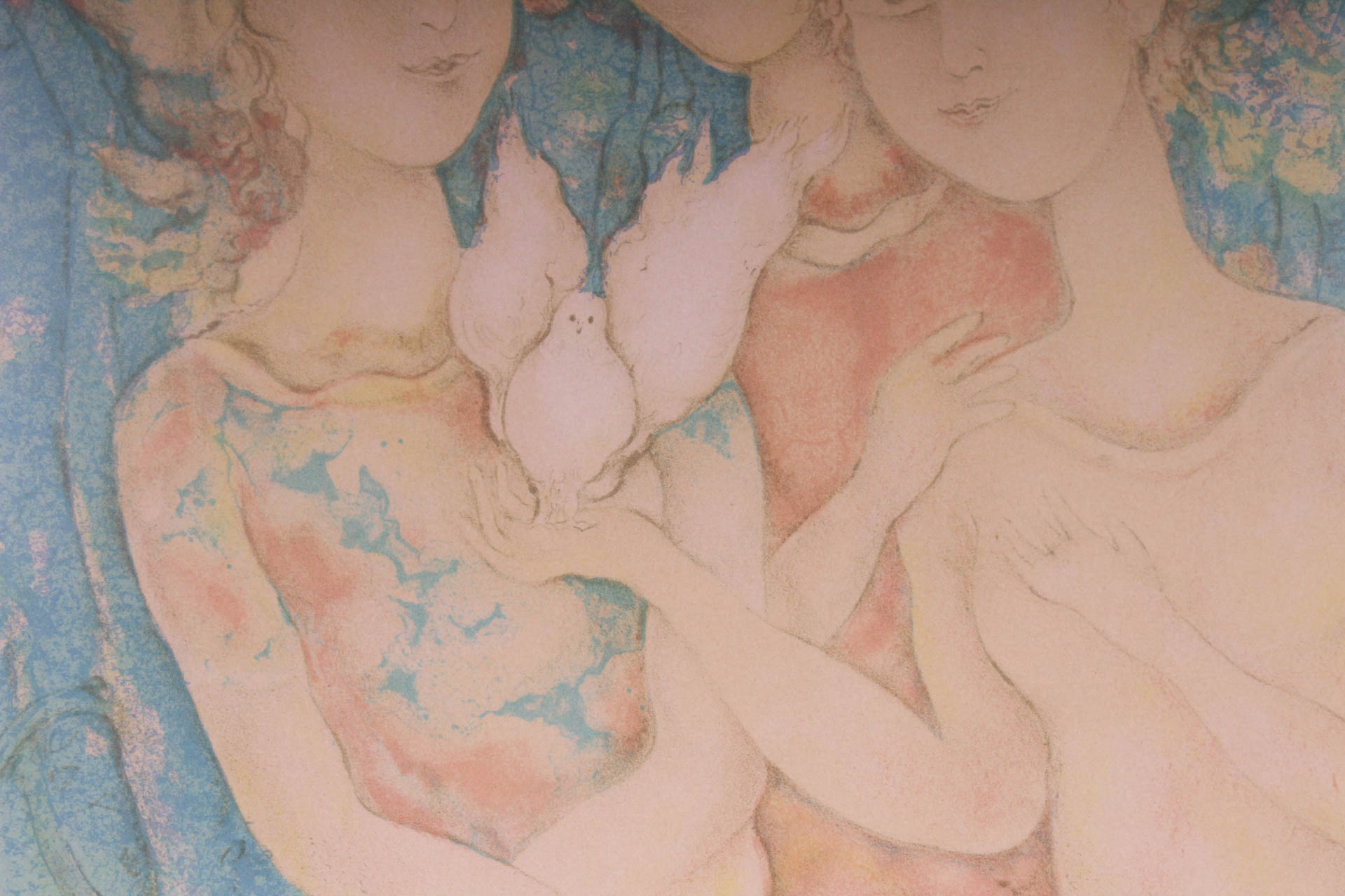 Sakti Burman Limited Edition Lithograph "The Three Graces"