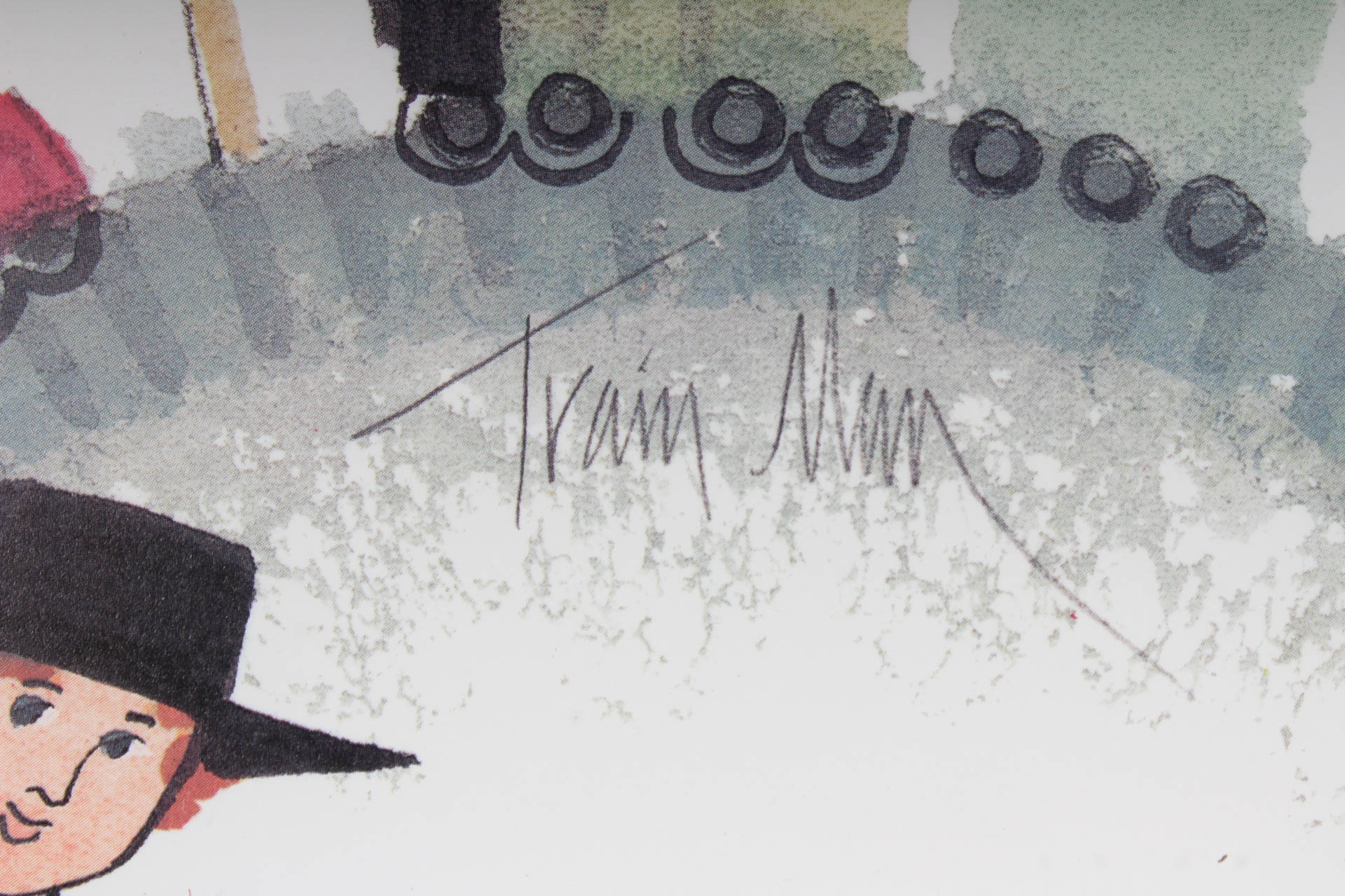 P. Buckley Moss Limited Edition "Train Man"