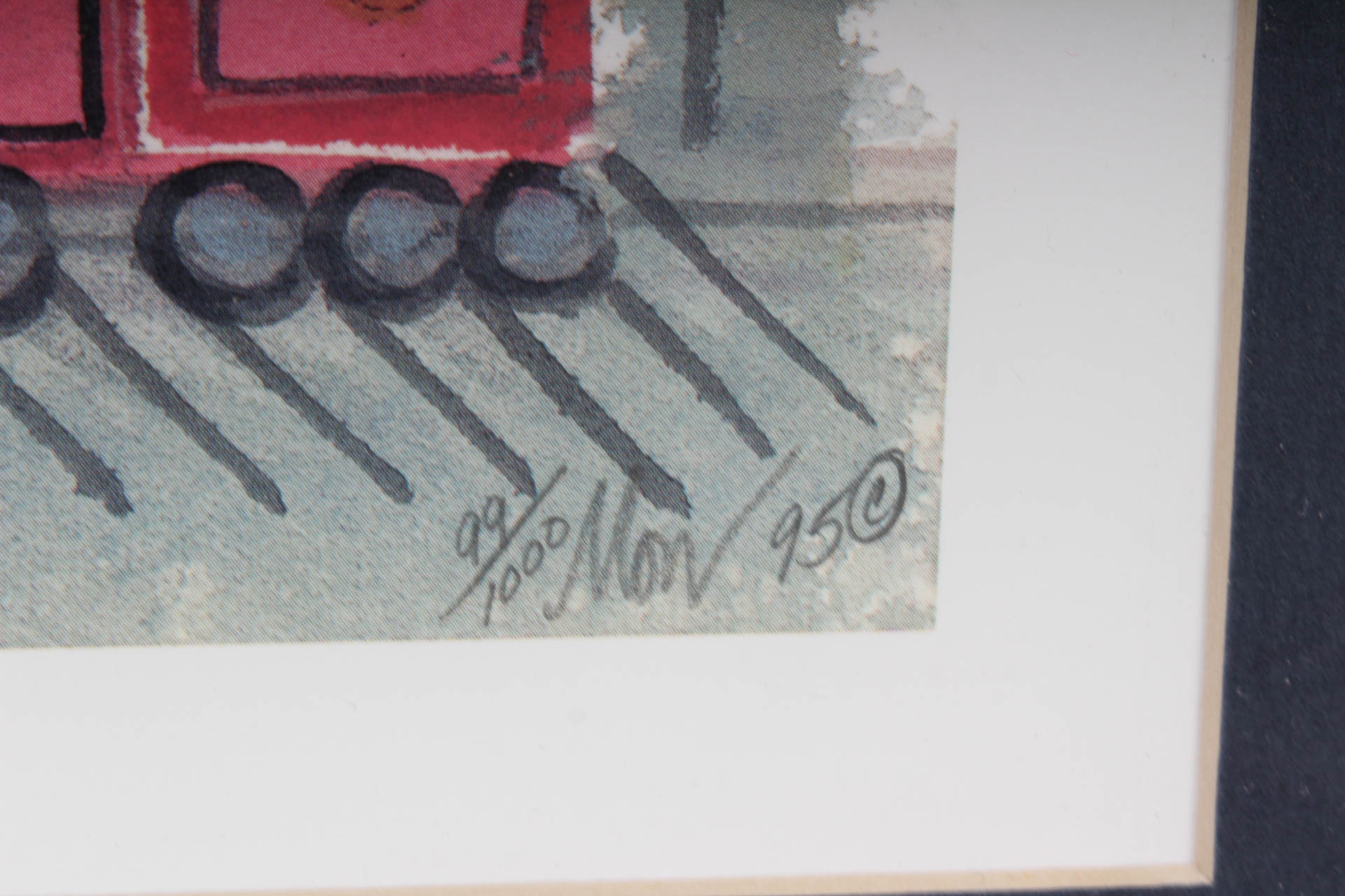 P. Buckley Moss Limited Edition "Train Man"