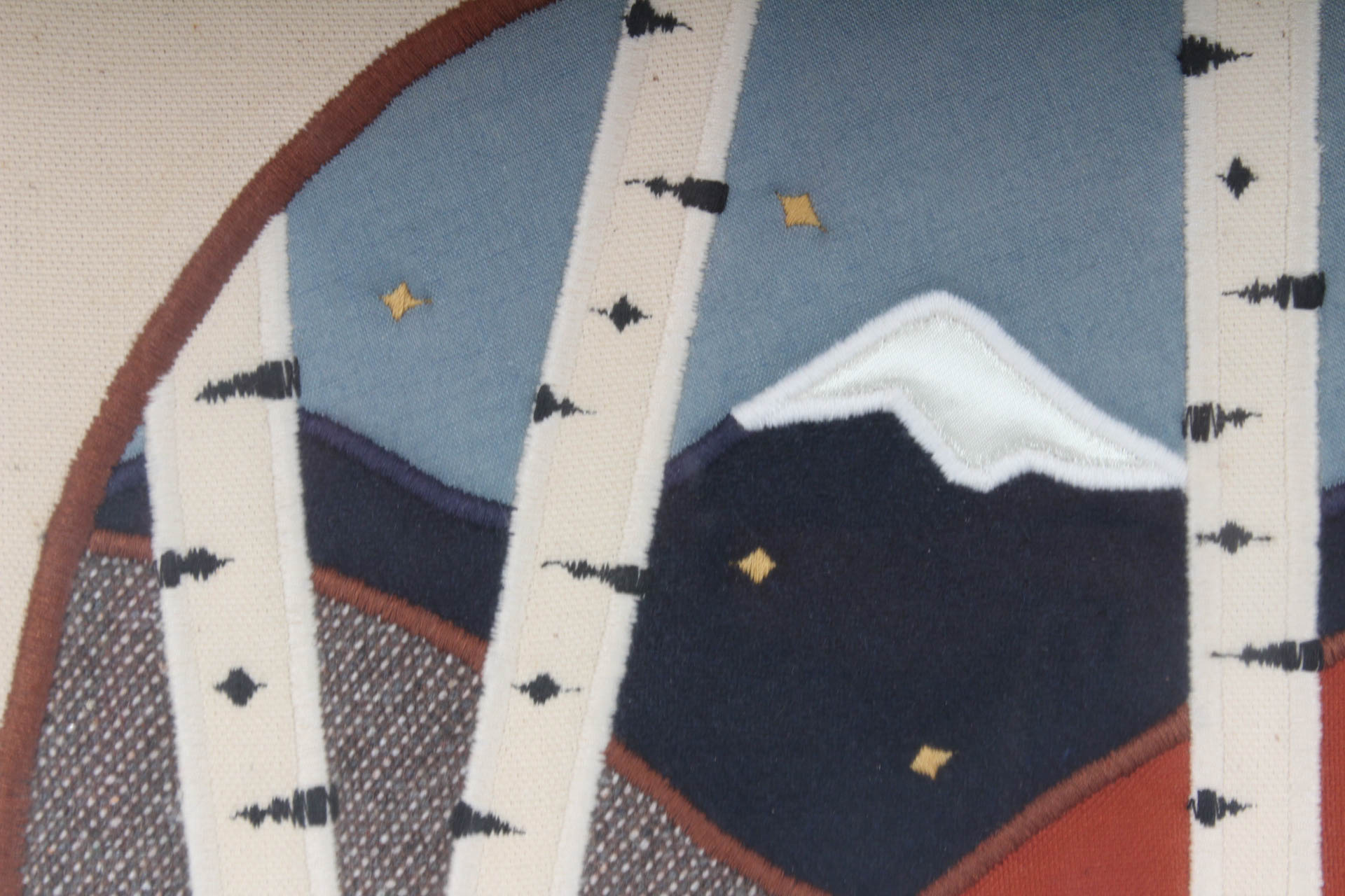 Noel Brashear Embroidered Textile Artwork