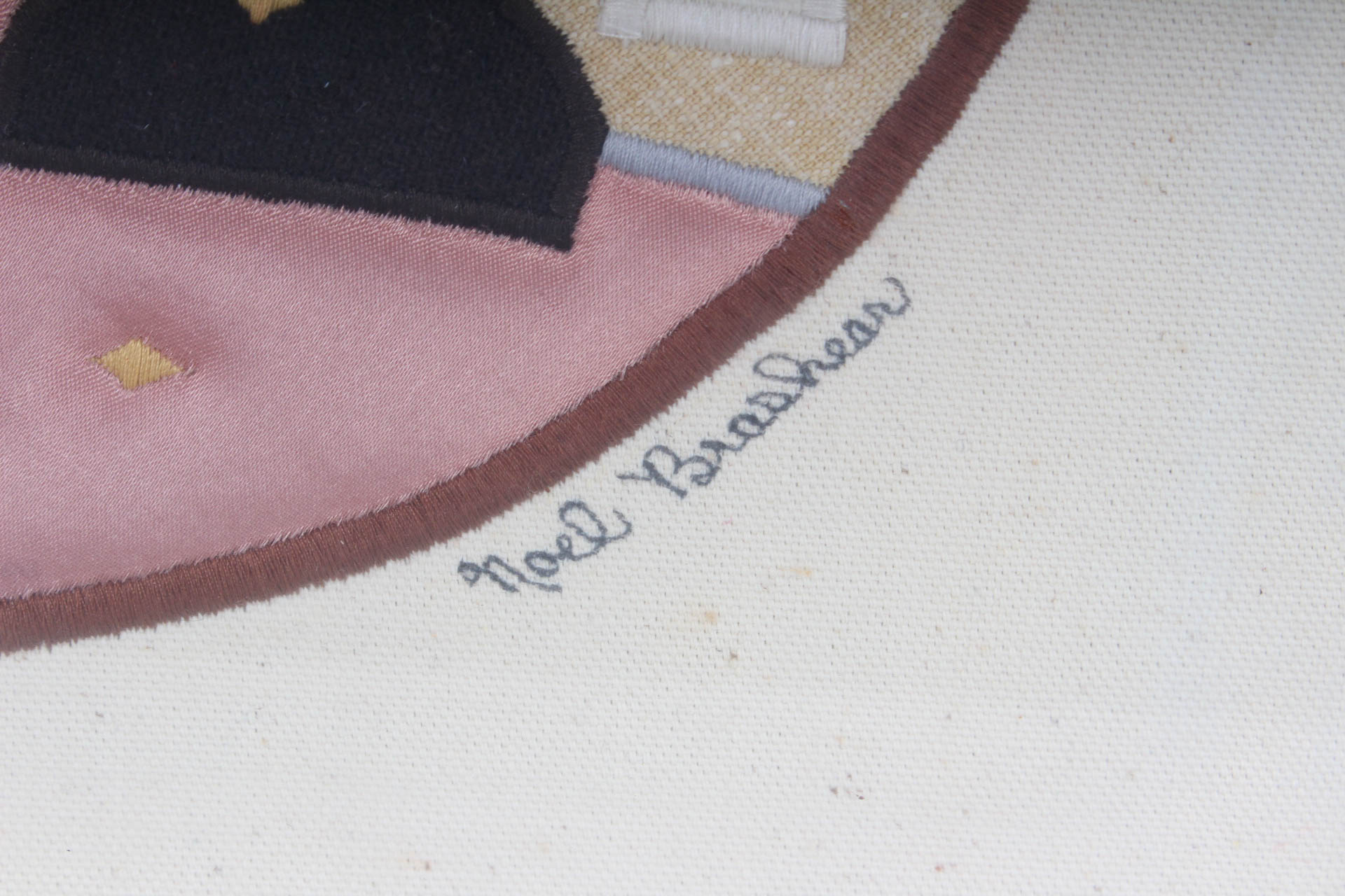 Noel Brashear Embroidered Textile Artwork