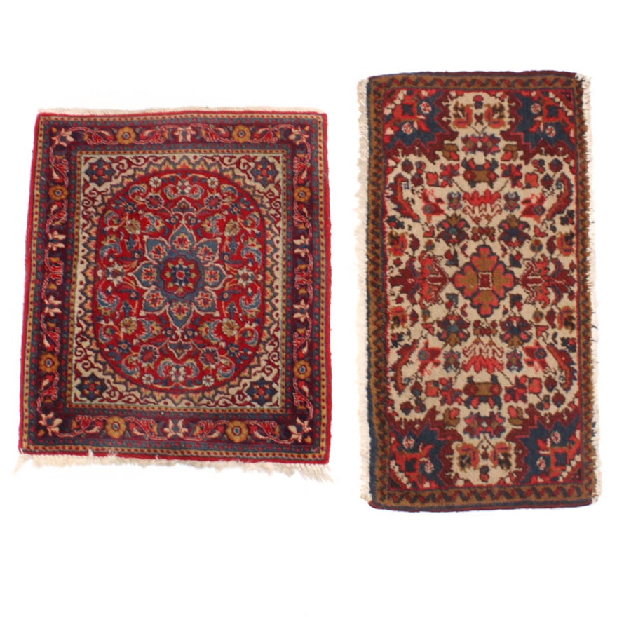 Pair of Hand Knotted Persian Accent Rugs