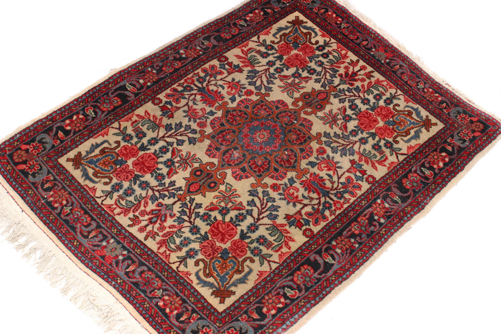 Hand Knotted Persian Bidjar Accent Rug