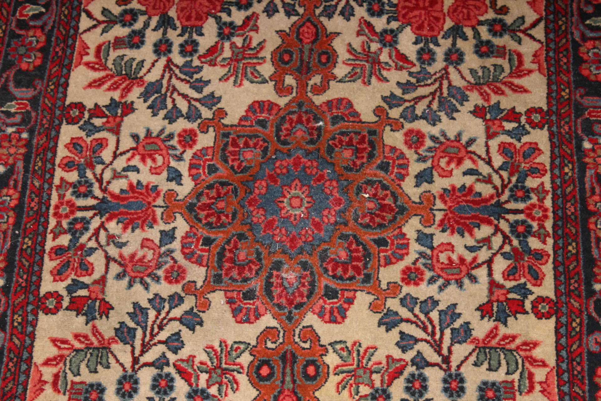Hand Knotted Persian Bidjar Accent Rug
