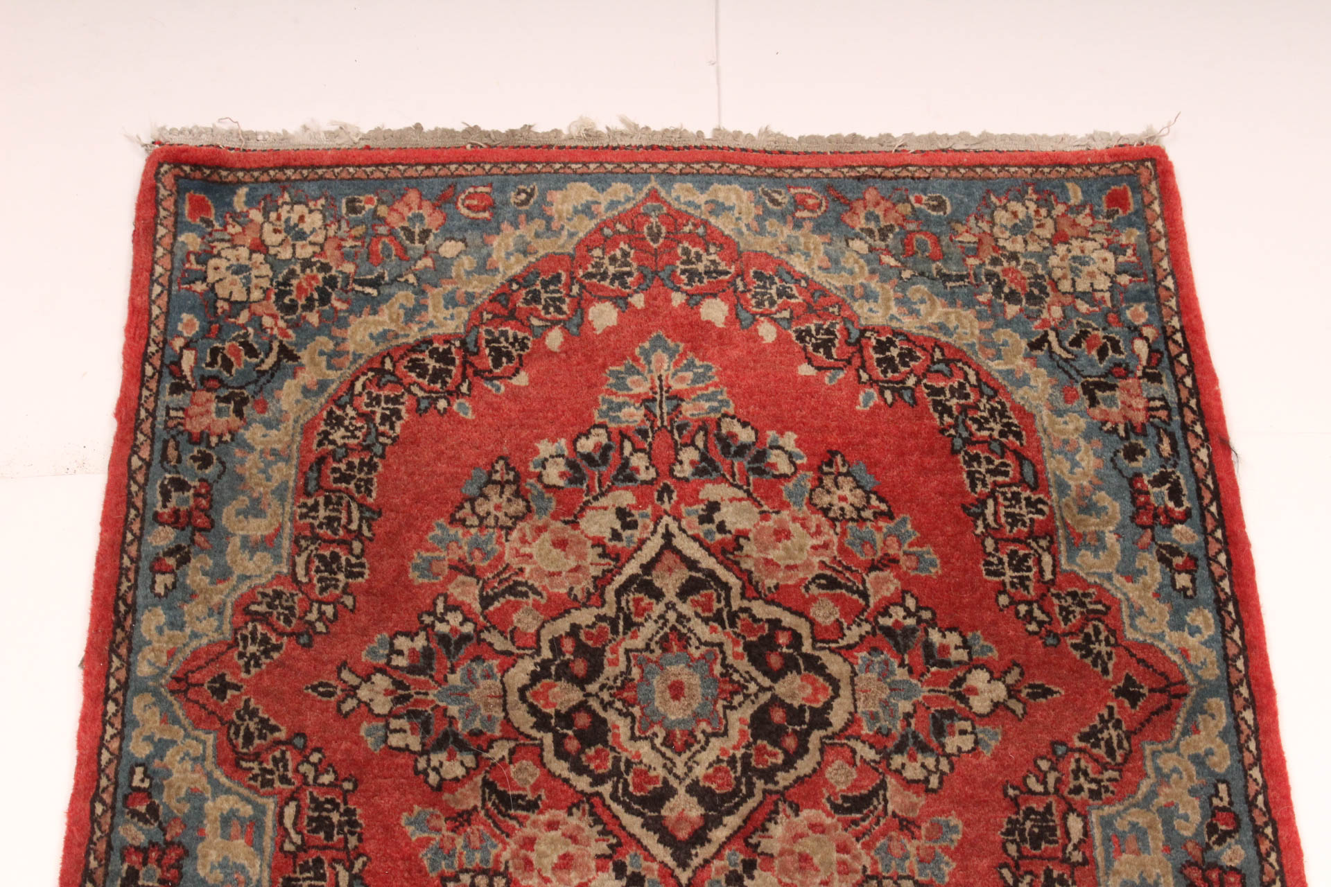 Hand-Knotted Indo-Persian Kerman Style Accent Rug