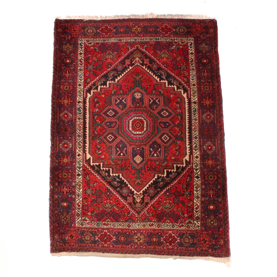 Hand Knotted Caucasian Accent Rug